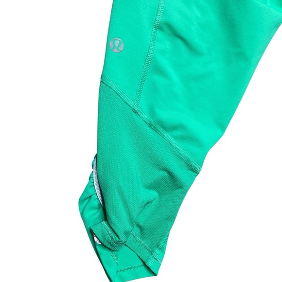 LULULEMON Run: Pace Crop Green Size 6 - Picture 5 of 12